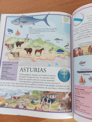 Atlas de España con animales