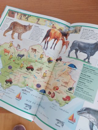 Atlas de España con animales