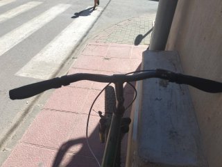 Bicicleta con suspensión