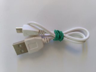 Cable USB A a Micro USB (Blanco 25 cm).
