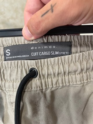 Pantaloncini cargo beige slim Denim Co. abbigliamento da lavoro