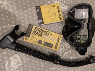 CRESSI A1 Anti Fog+Epsilon SPE Dry Set Snorkeling