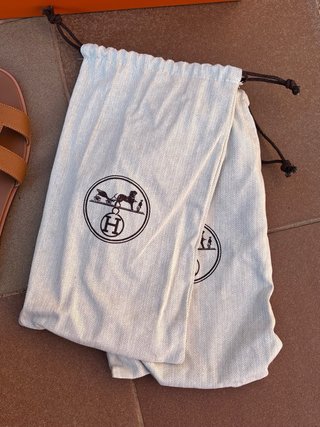 Sandali Hermes H Beige/Marrone
