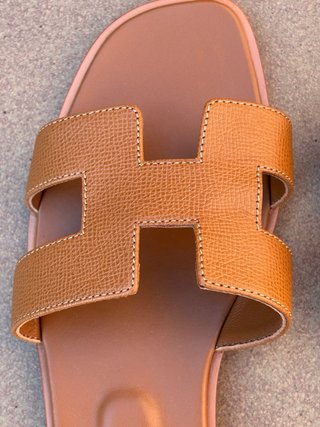 Sandali Hermes H Beige/Marrone