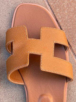 Sandali Hermes H Beige/Marrone