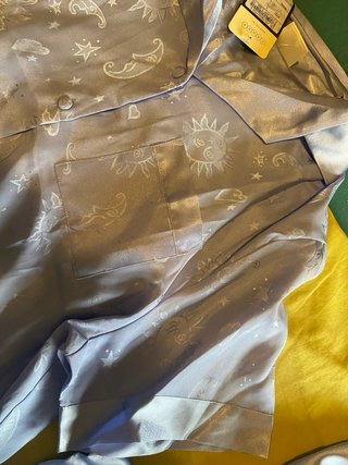Pijama tacto seda sintética, talla M segun etietiq