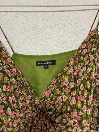 Vestido Pedro del Hierro floral volantes