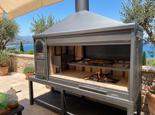 Barbacoa con horno - Pizza y asados campanas