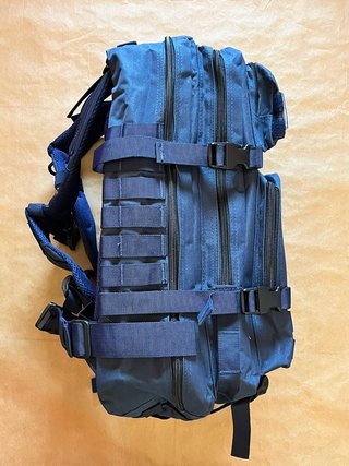 Mochila Táctica Militar Azul Navy Oscuro 50L