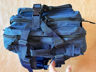 Mochila Táctica Militar Azul Navy Oscuro 50L