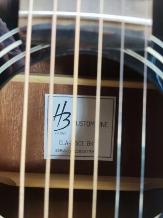 Harley Benton Custom Line CLA-16SCE BK