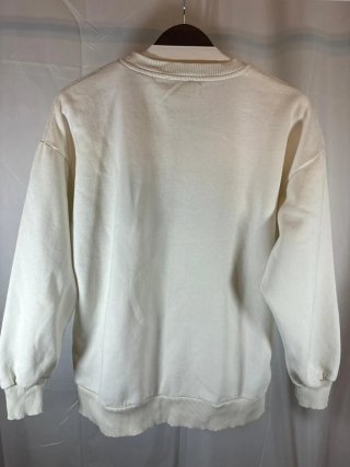 Sudadera Nike Bordada Vintage Blanca Crema