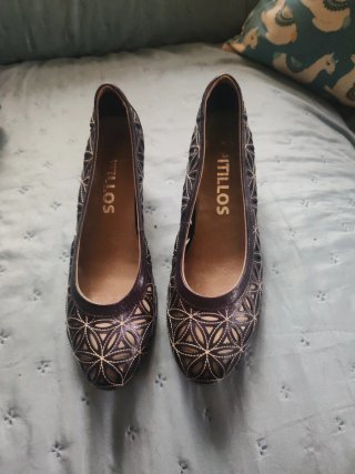 Zapatos Pitillos Talla 39 Marrones