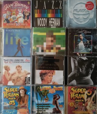 CDs: internacional, Pop, Dance, R&B, Rock,