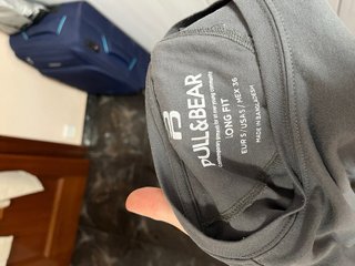 Camiseta básica gris Pull&Bear Talla S