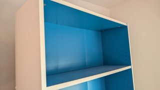Estantería Billy Ikea Azul y Blanca
