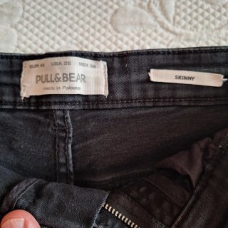 Pantalón corto vaquero Pull&Bear negro