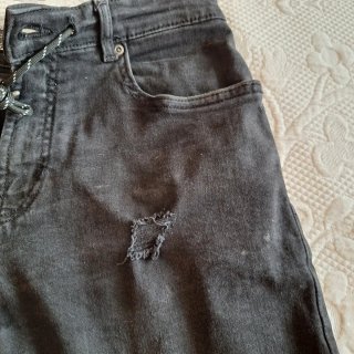 Pantalón corto vaquero Pull&Bear negro