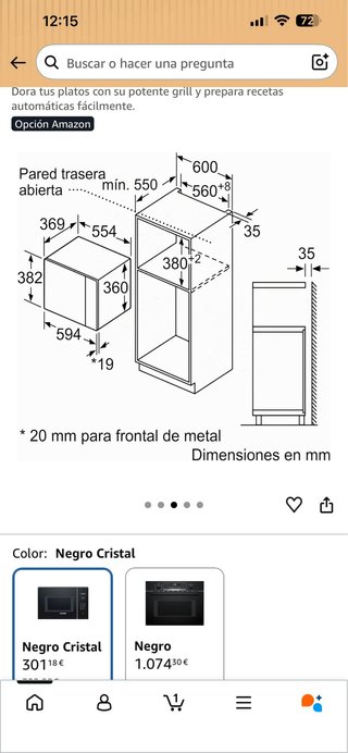 Microondas Integrable Bosch Serie 6 Grill