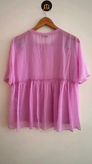 Tshirt Zara Roxo Tamanho Único
