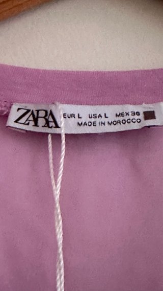 Tshirt Zara Roxo Tamanho Único