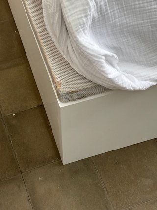 Canapé abatible blanco 135x190cm