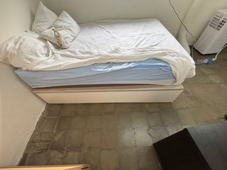 Canapé abatible blanco 135x190cm