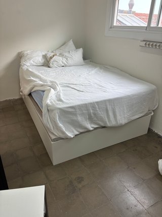 Canapé abatible blanco 135x190cm