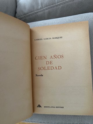 1ed Cien Años de Soledad de Gabriel García Marquez