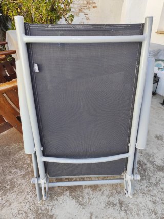 Silla de jardín Florabest aluminio 58x110x67