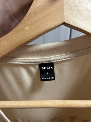 Camiseta SHEIN Beige Talla S
