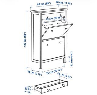 Zapatero Ikea Hemnes Blanco
