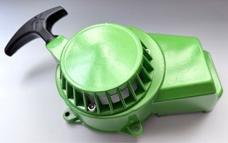 Tirador Arranque verde minimoto aluminio