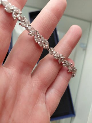 Pulsera Swarovski Plata