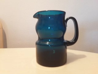 Jarra Kosta Boda Azul Vidrio