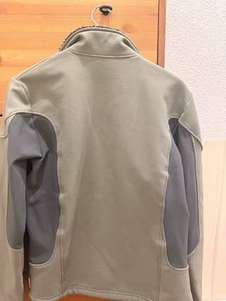 Chaqueta Quechua Hombre Repelente Agua Beige/Gris