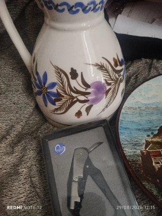 Juego jarron, plato decorativo y estuche regalo