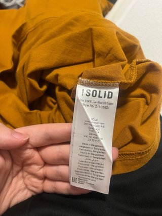 Camiseta básica !SOLID naranja talla S