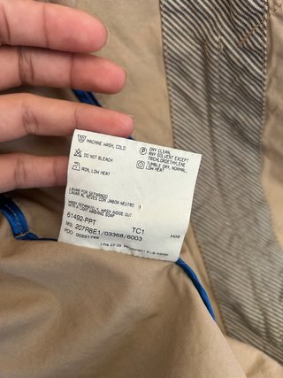 Gabardina Burberry Beige Talla M