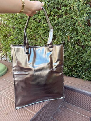 Mala DKNY Prateada Brilhante