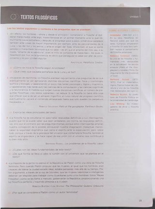 Filosofia 1 bachillerato