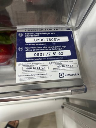Frigorífico Nevera Blanca Electrolux
