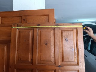 6 Puertas de madera. 3 grandes y 3 pequeñas
