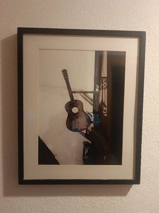 Fotografía Guitarra Enmarcada 49x39 CMS.