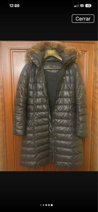 Plumas Max Mara Negro con Capucha