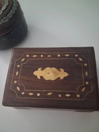 Lote 5 Cajas Madera Decoradas