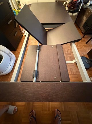 Mesa extensible 230cm madera wengue