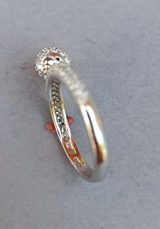 Sortija Plata con Colgante