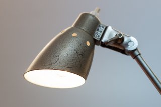 Lámpara Industrial Alemana Pfaff Años 50