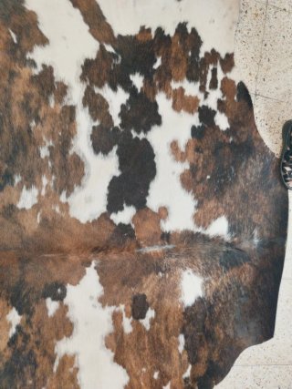 Alfombra Piel Vaca Natural Rústica